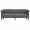 vidaXL Καναπές Chesterfield Σκούρο γκρι 201.5 x 74.5 x 74.5 εκατοστά
