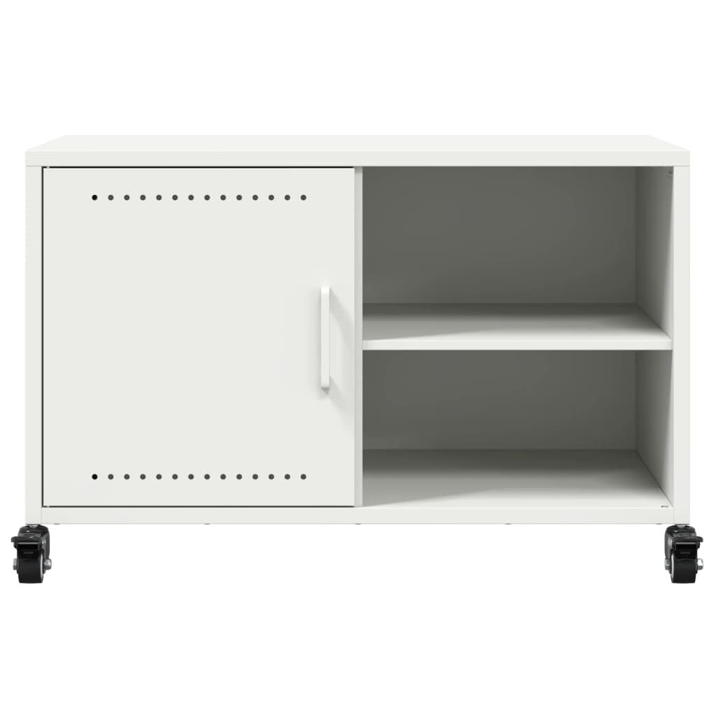 vidaXL Έπιπλο Τηλεόρασης Λευκό 68 x 39 x 43,5 εκ. Χάλυβας