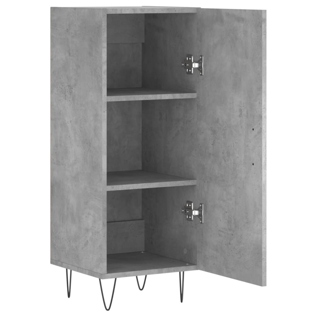 vidaXL Ντουλάπι Γκρι Σκυροδέματος 34,5x34x90 εκ. Επεξεργασμένο Ξύλο
