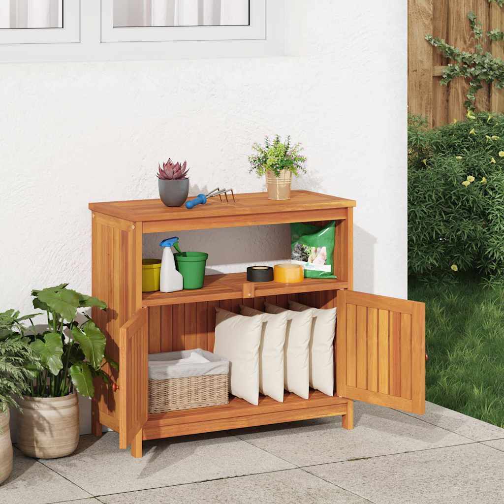 vidaXL Τραπέζι Κονσόλα Κήπου 80x35x75 εκ. από Μασίφ Ξύλο Ακακίας