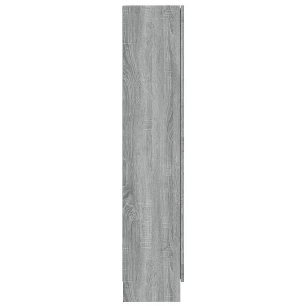 vidaXL Βιτρίνα Γκρι Sonoma 82,5 x 30,5 x 150 εκ. Επεξεργασμένο Ξύλο