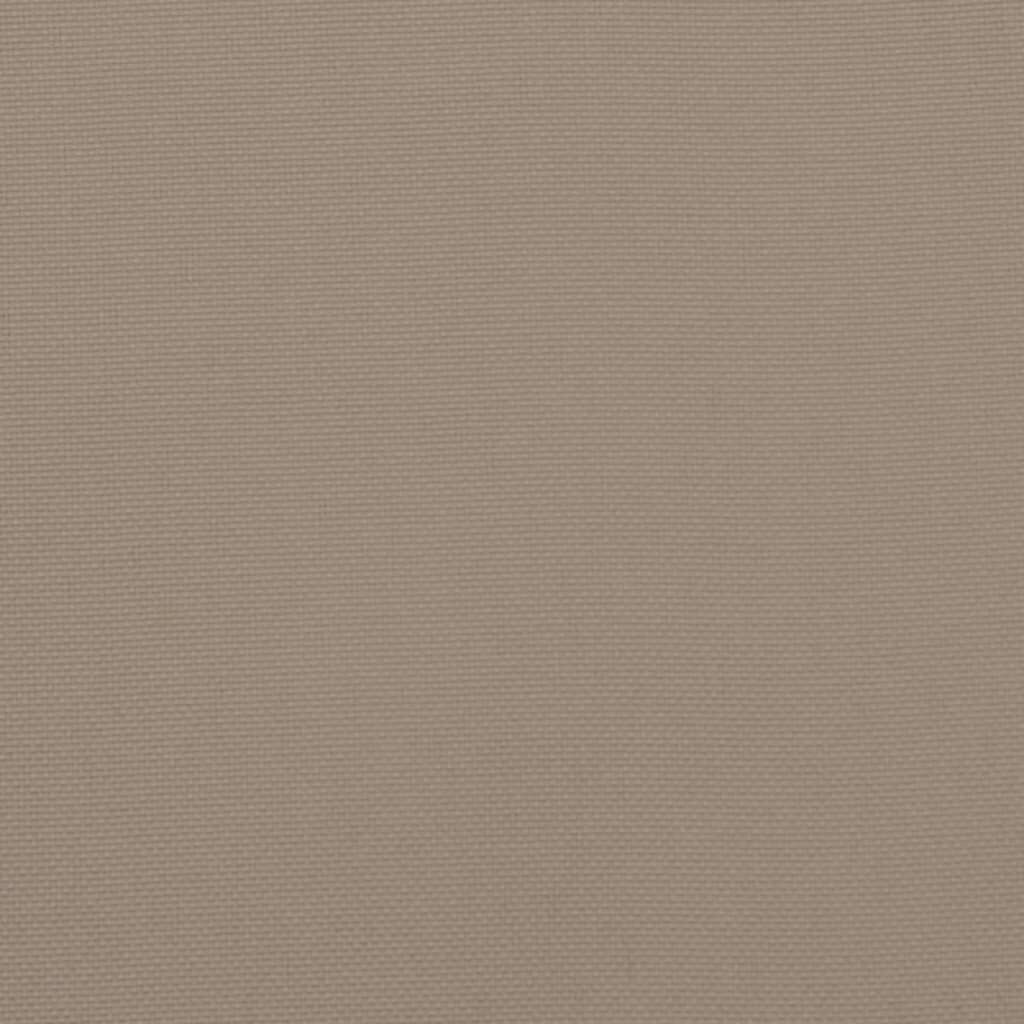 vidaXL Μαξιλάρια Καρέκλας Κήπου με Πλάτη 2 τεμ. Taupe 100x50x3 εκ.