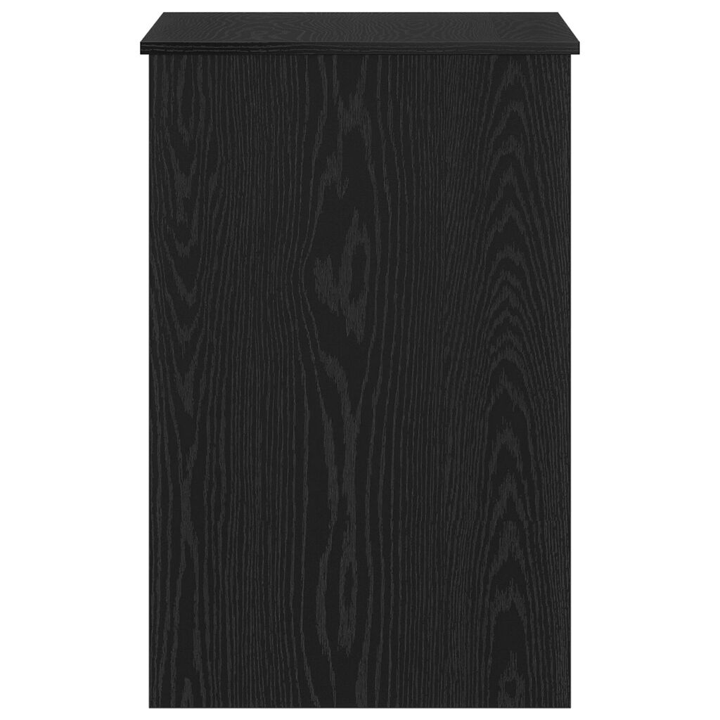 vidaXL Γραφείο Μαύρο Δρυς 100x50x76 εκ Επεξεργασμένο ξύλο