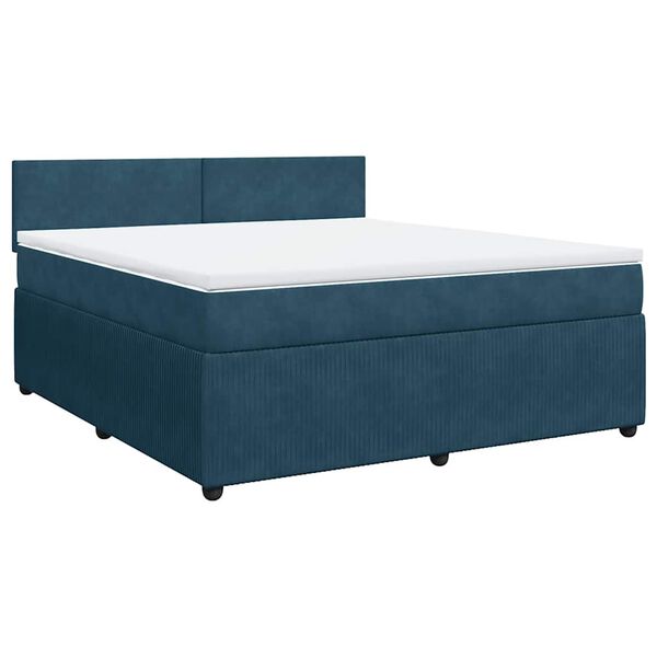 vidaXL &Kappa;&rho;&epsilon;&beta;ά&tau;&iota; Boxspring &mu;&epsilon; &Sigma;&tau;&rho;ώ&mu;&alpha; &Mu;&pi;&lambda;&epsilon; 180x200 &epsilon;&kappa;. &Beta;&epsilon;&lambda;&omicron;ύ&delta;&iota;&nu;&omicron;
