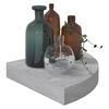 vidaXL Ράφια Τοίχου Γωνιακά 2 τεμ. Δρυς/Λευκό 25 x 25 x 3,8 εκ από MDF