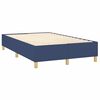vidaXL Πλαίσιο κρεβατιού χωρίς στρώμα μπλε 120x200cm ύφασμα