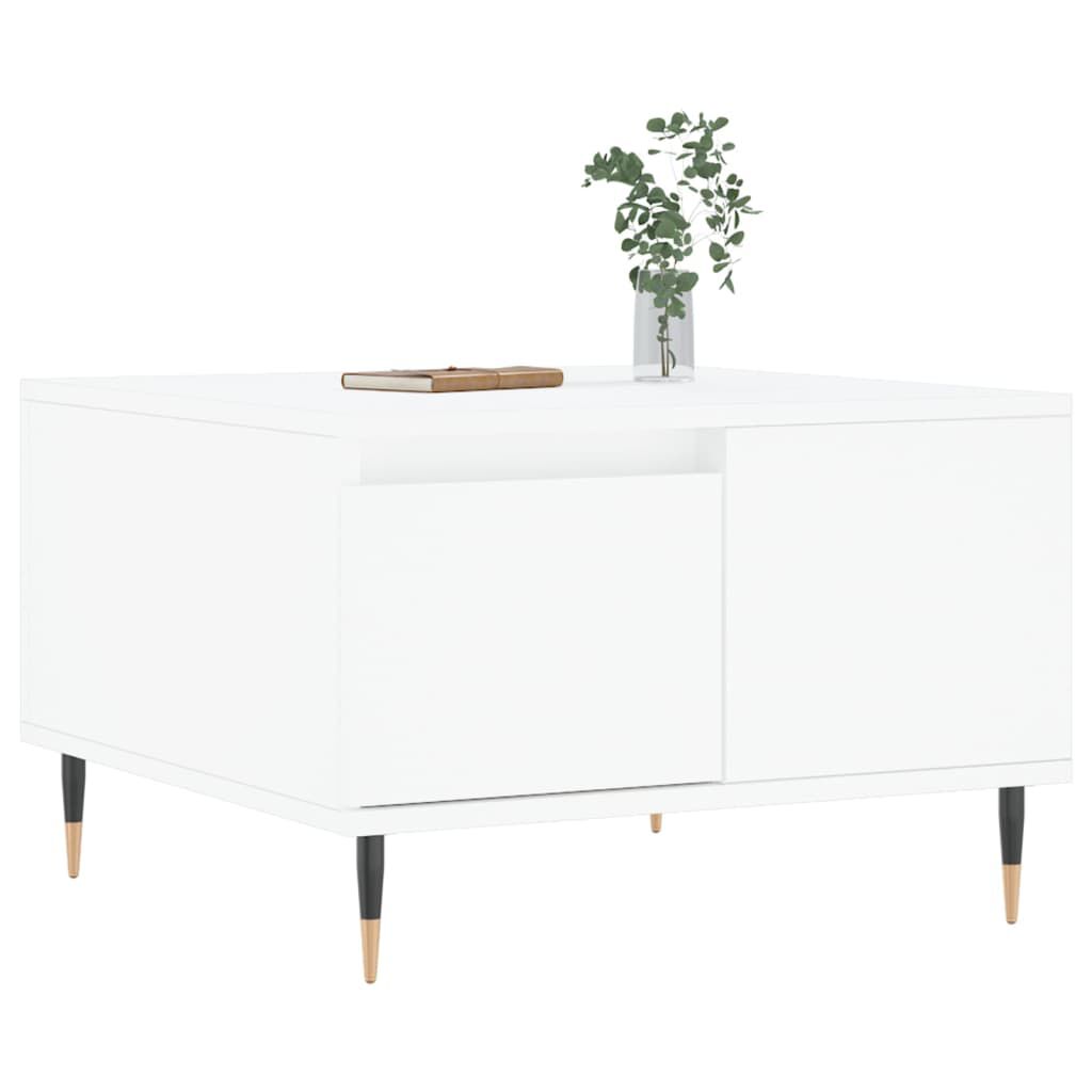 vidaXL Τραπεζάκι Σαλονιού Λευκό 55x55x36,5 εκ. από Επεξεργασμένο Ξύλο