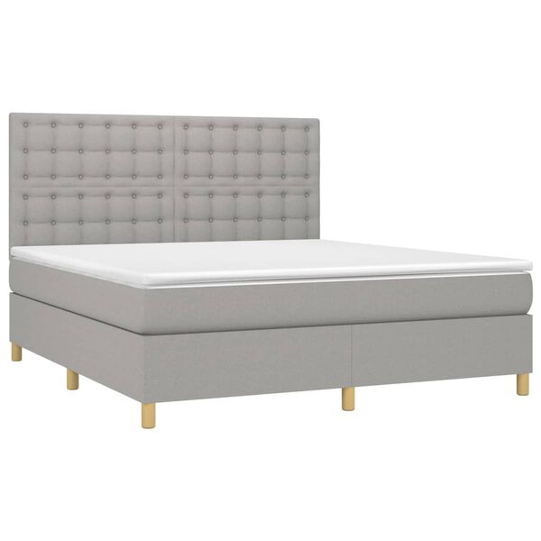 vidaXL &Kappa;&rho;&epsilon;&beta;ά&tau;&iota; Boxspring &mu;&epsilon; &Sigma;&tau;&rho;ώ&mu;&alpha; &Alpha;&nu;&omicron;&iota;&chi;&tau;ό &Gamma;&kappa;&rho;&iota; 180x200 &epsilon;&kappa;. &Upsilon;&phi;&alpha;&sigma;&mu;ά&tau;&iota;&nu;&omicron;
