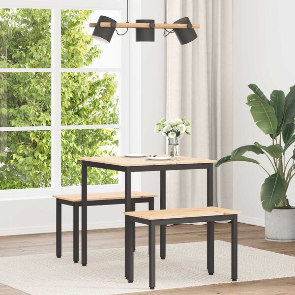 vidaXL &Tau;&rho;&alpha;&pi;&epsilon;&zeta;&alpha;&rho;ί&alpha; &Phi;&upsilon;&sigma;&iota;&kappa;ό 70 x 70 x 75 cm &Sigma;&tau;&epsilon;&rho;&epsilon;ά &xi;&upsilon;&lambda;&epsilon;ί&alpha; &pi;&epsilon;ύ&kappa;&omicron;&upsilon;