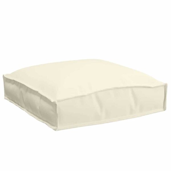 vidaXL Μαξιλάρι παλέτας για κάθισμα 2 pcs Κρεμ 40 x 40 x 8 εκ.