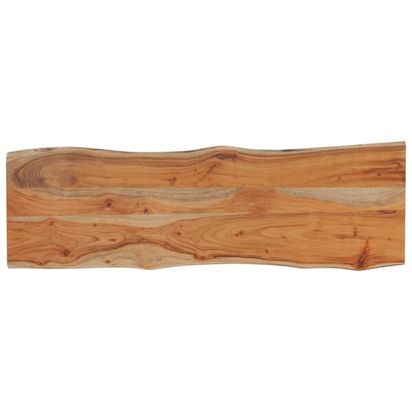 vidaXL Επιφάνεια Τραπεζιού Ορθογώνια 120x40x2,5 εκ. Μασίφ Ξύλο Ακακίας