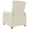 vidaXL Πολυθρόνα Μασάζ Κρεμ από Συνθετικό Δέρμα