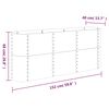vidaXL Ζαρντινιέρα Γκρι 152x40x68 εκ. Γαλβανισμένος χάλυβας