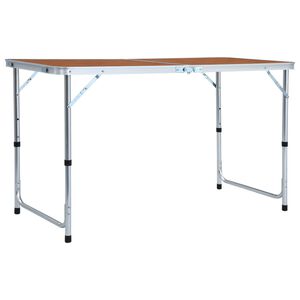 vidaXL &Tau;&rho;&alpha;&pi;έ&zeta;&iota; &Kappa;ά&mu;&pi;&iota;&nu;&gamma;&kappa; &Pi;&tau;&upsilon;&sigma;&sigma;ό&mu;&epsilon;&nu;&omicron; 120 x 60 &epsilon;&kappa;. &Alpha;&lambda;&omicron;&upsilon;&mu;&iota;&nu;ί&omicron;&upsilon;