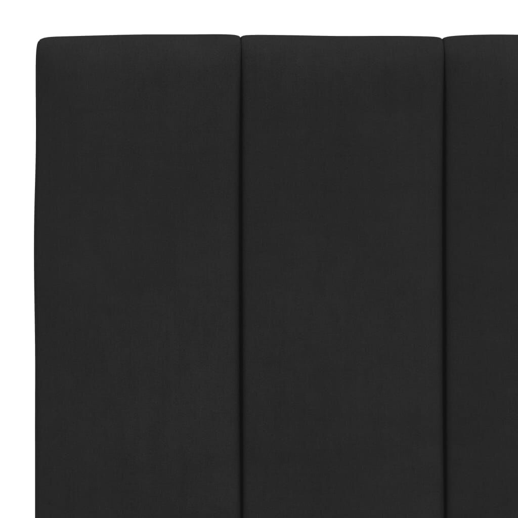 vidaXL Πλαίσιο Κρεβατιού με Κεφαλάρι Μαύρο 90x200 εκ. Βελούδινο