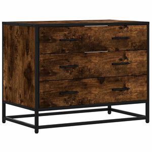 ντουλάπι συρταριών vidaXL Καπνιστή δρυς Κατασκευασμένο ξύλο