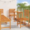 vidaXL Σετ Μπιστρό Κήπου 6 pcs Καφέ Μασίφ ξύλο ακακίας
