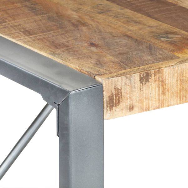 vidaXL Τραπεζαρία 140 x 140 x 75 εκ. από Ακατέργαστο Ξύλο Μάνγκο