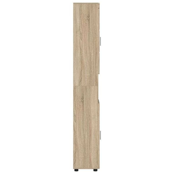 vidaXL Ντουλάπι Μπάνιου με αποθήκευση Sonoma Δρυς 37 x 31.5 x 203 εκ