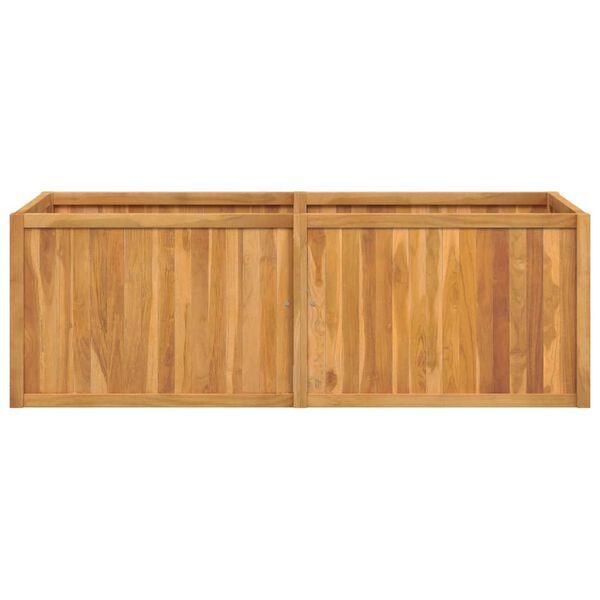 vidaXL Ζαρντινιέρα Υπερυψωμένη 150 x 50 x 50 εκ. από Μασίφ Ξύλο Teak