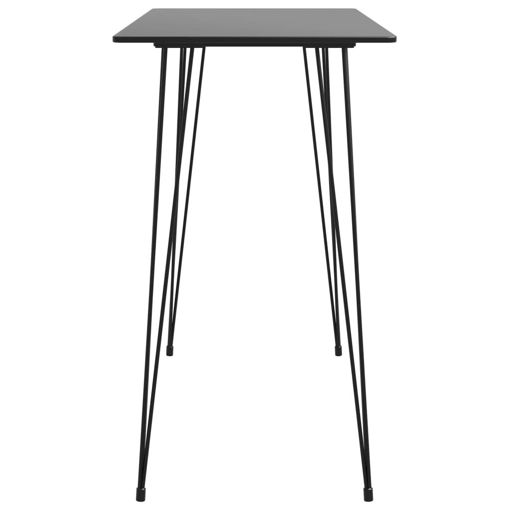 vidaXL Τραπέζι Μπαρ Μαύρο 120 x 60 x 105 εκ.