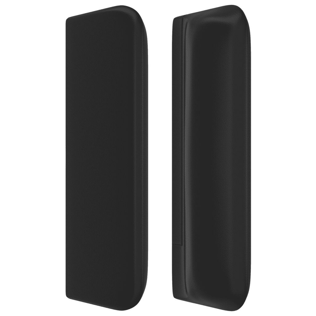vidaXL Κρεβάτι Boxspring με Στρώμα Μαύρο 80 x 200 εκ. Συνθετικό Δέρμα