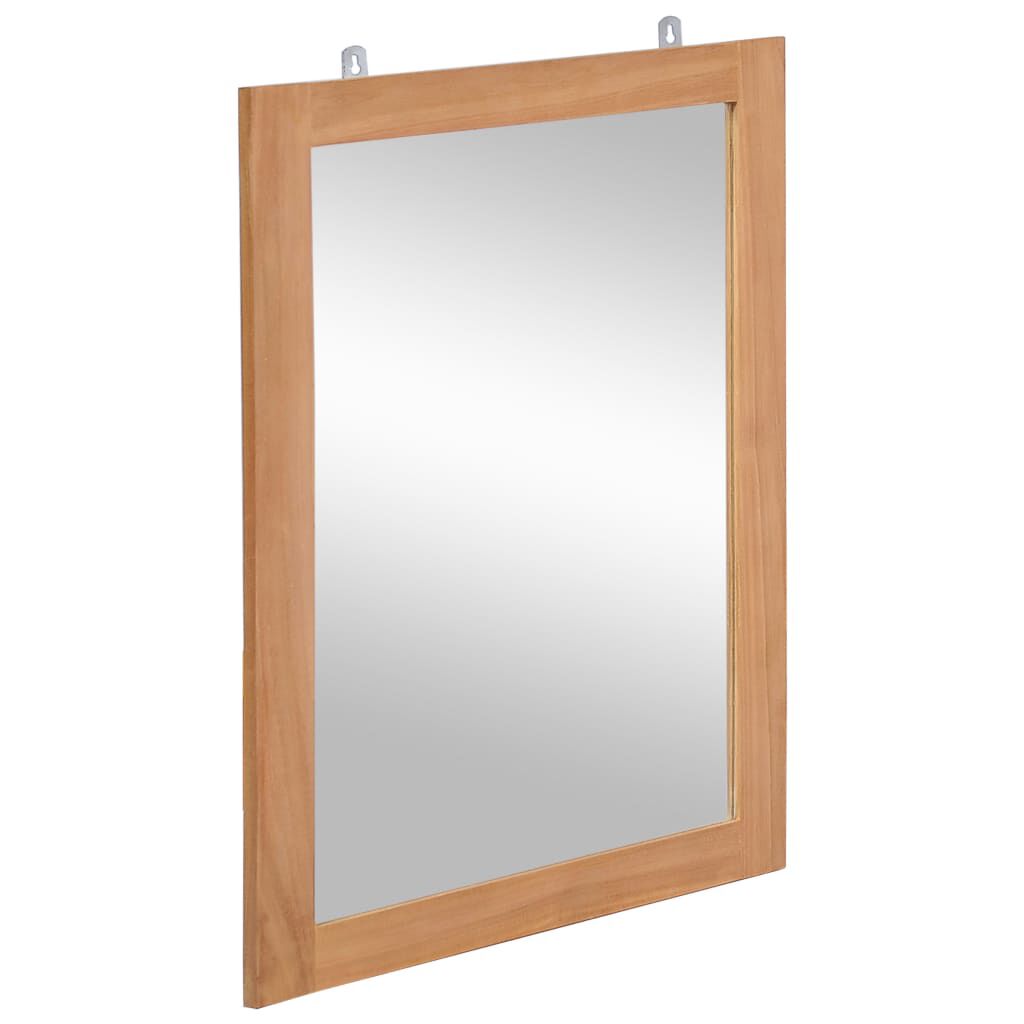 vidaXL Καθρέφτης Τοίχου 50 x 70 εκ. από Μασίφ Ξύλο Teak