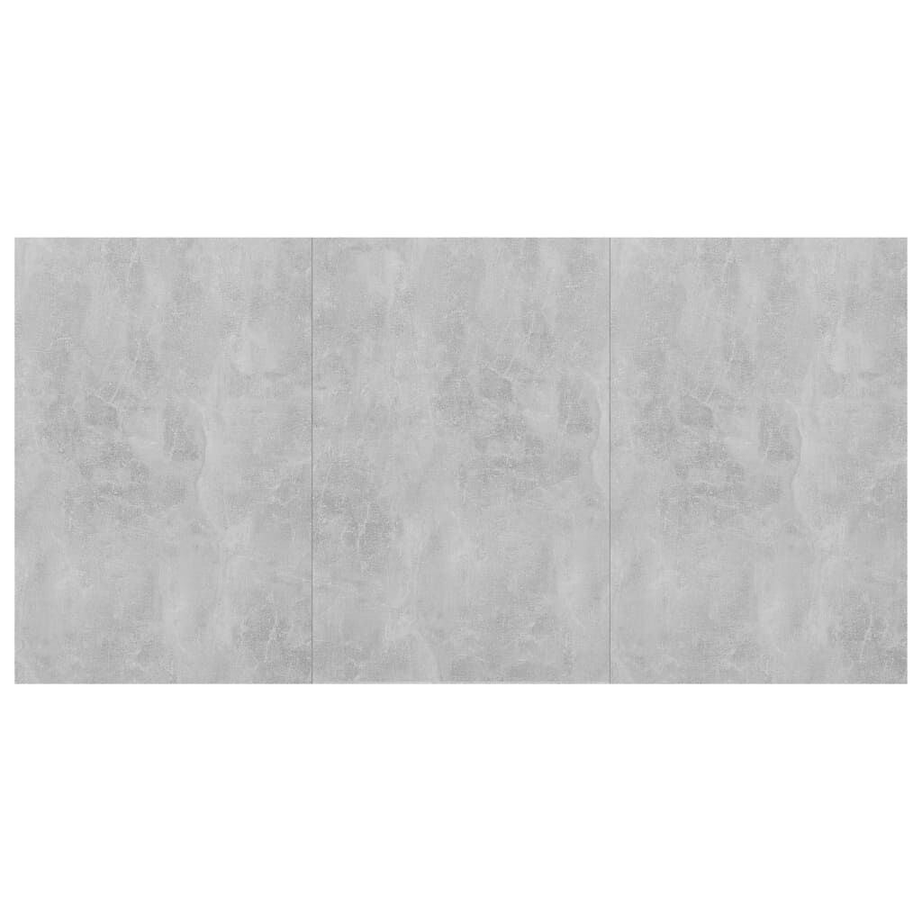 vidaXL Τραπεζαρία Γκρι του Σκυροδέματος 180x90x76 εκ. από Επεξ. Ξύλο
