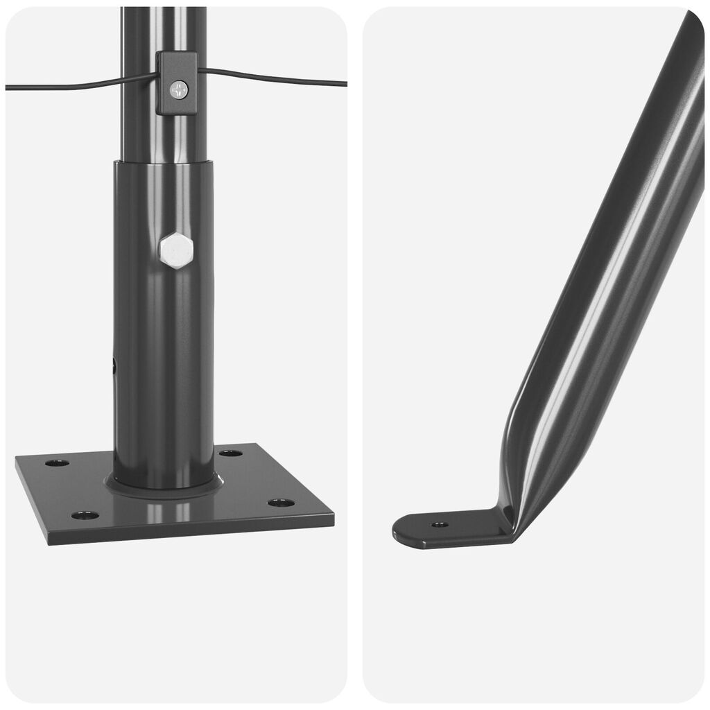 vidaXL Δοκάρια Φράχτη Σετ 52 Γκρι Σκυρόδεμα 3.2 x 3.2 x 70 εκ
