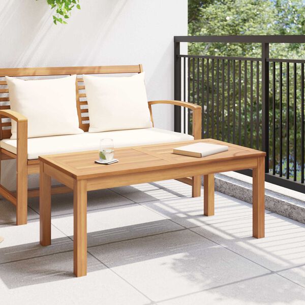 vidaXL Τραπέζι Κήπου Καστανό 95 x 45 x 40 εκ Μασίφ ξύλο teak
