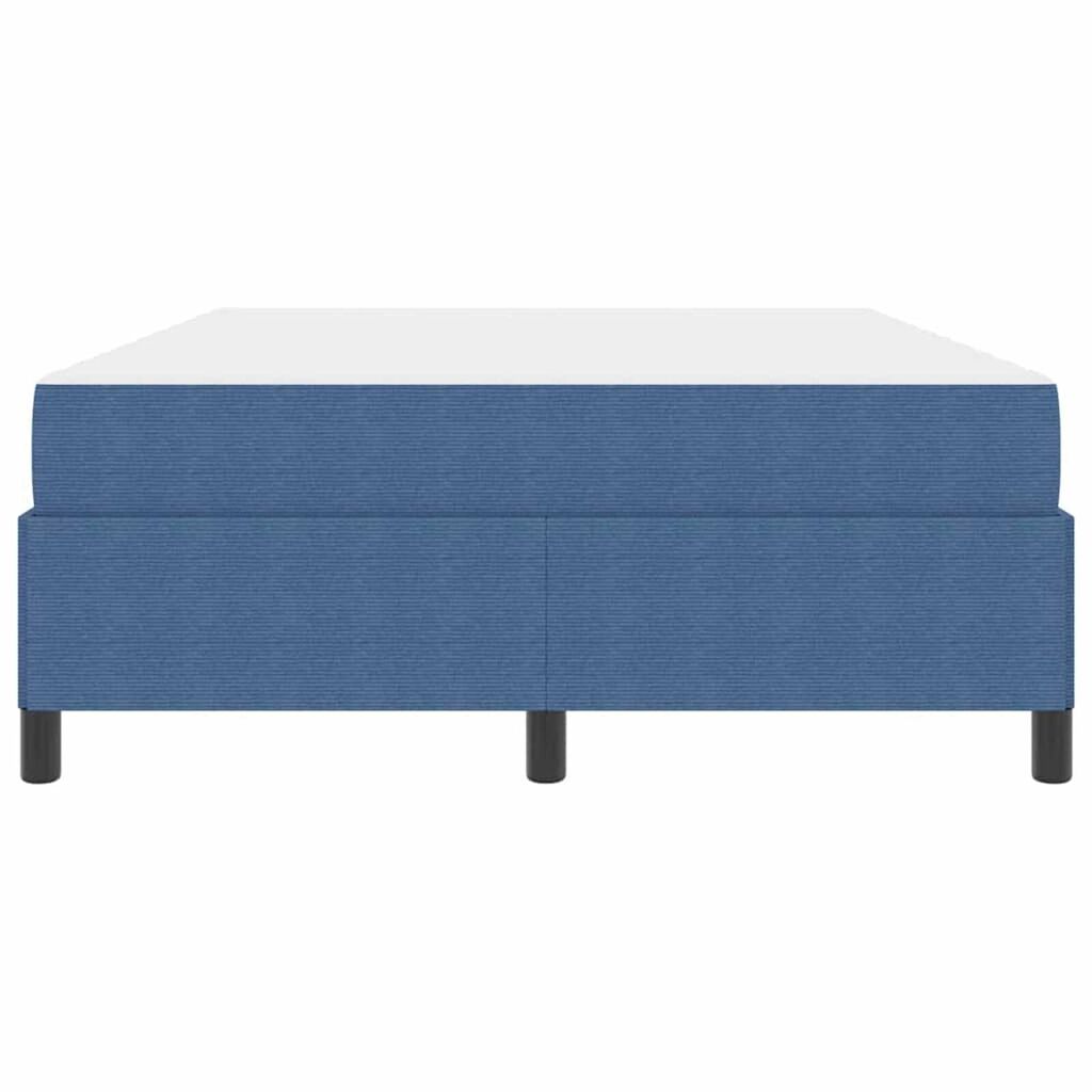 vidaXL Σκελετός Κρεβατιού Μπλε 140 x 190 cm Βελούδο
