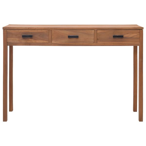 vidaXL Γραφείο 110x40x75 εκ. από Μασίφ Ξύλο Teak