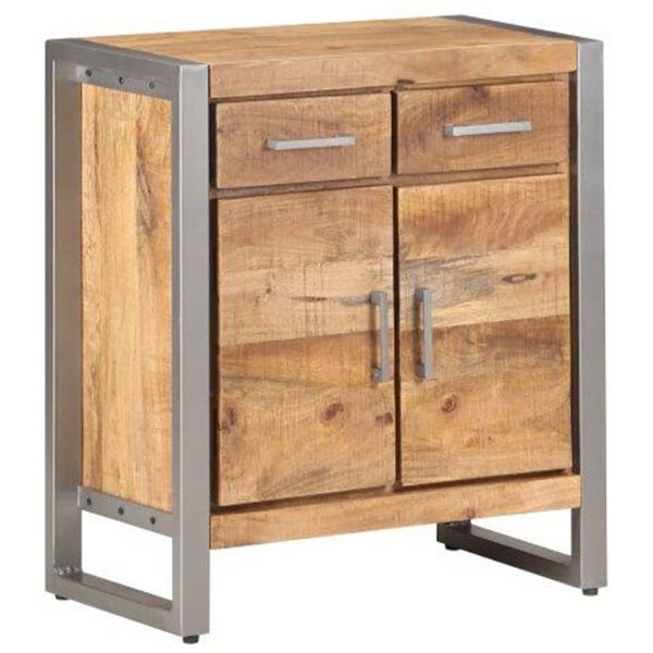 vidaXL Ντουλάπι 60 x 35 x 72 εκ. από Ακατέργαστο Ξύλο Μάνγκο