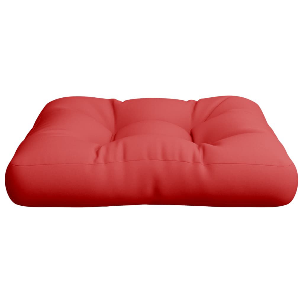 vidaXL Μαξιλάρι Καναπέ Παλέτας Κόκκινο 50 x 50 x 12 εκ. Υφασμάτινο