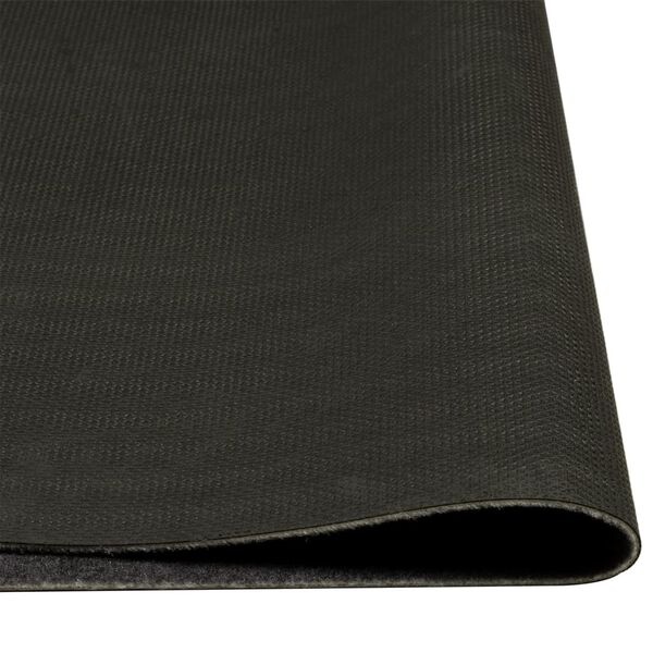 vidaXL Χαλί Κουζίνας Πλενόμενο Γκρι Επιγραφή Wine 45x150 εκ. Βελούδο
