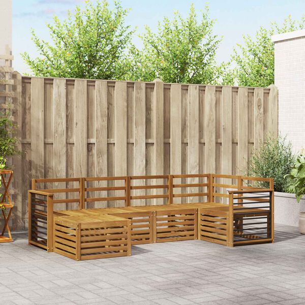 vidaXL &Sigma;&epsilon;&tau; &Kappa;&alpha;&nu;&alpha;&pi;έ 6 pcs &Phi;&upsilon;&sigma;&iota;&kappa;ό &Sigma;&tau;&epsilon;&rho;&epsilon;ό &Xi;ύ&lambda;&omicron; &Alpha;&kappa;&alpha;&kappa;ί&alpha;&sigmaf;