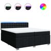vidaXL &Kappa;&rho;&epsilon;&beta;ά&tau;&iota; Boxspring &mu;&epsilon; &Sigma;&tau;&rho;ώ&mu;&alpha; &Mu;&alpha;ύ&rho;&omicron; 200x200 &epsilon;&kappa;. &Upsilon;&phi;&alpha;&sigma;&mu;ά&tau;&iota;&nu;&omicron;
