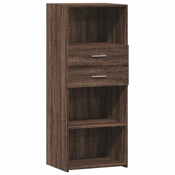 vidaXL Ντουλάπι Καφέ Δρυς 50x42,5x124 εκ. από Επεξεργασμένο Ξύλο