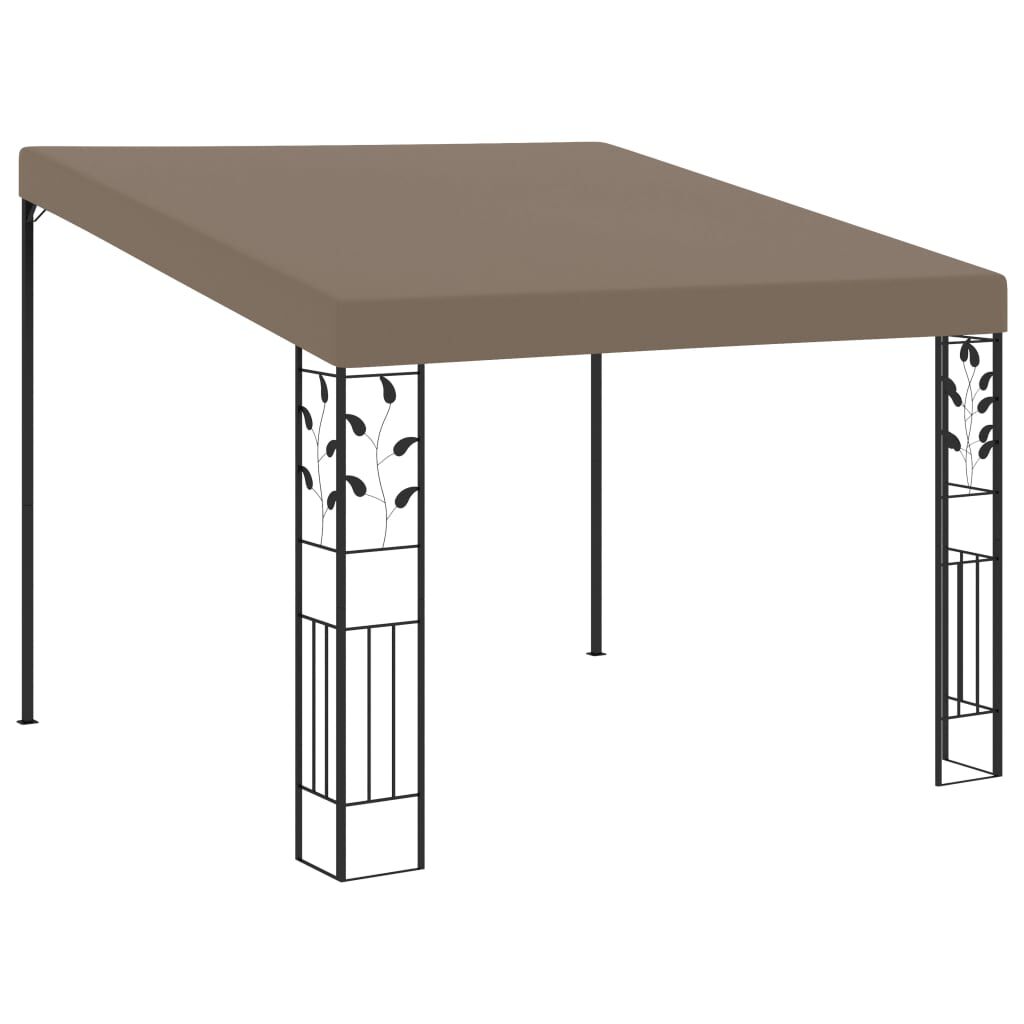 vidaXL Κιόσκι Επιτοίχιο Taupe 3 x 3 x 2,5 μ.