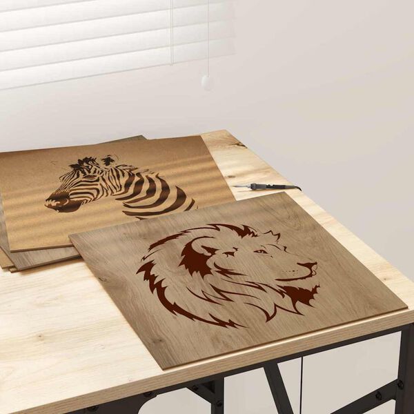 vidaXL &Delta;&iota;&alpha;&kappa;&omicron;&sigma;&mu;&eta;&tau;&iota;&kappa;ά &Pi;ά&nu;&epsilon;&lambda; 50 pcs Artisan Oak 30 x 30 x 0.27 &epsilon;&kappa;.