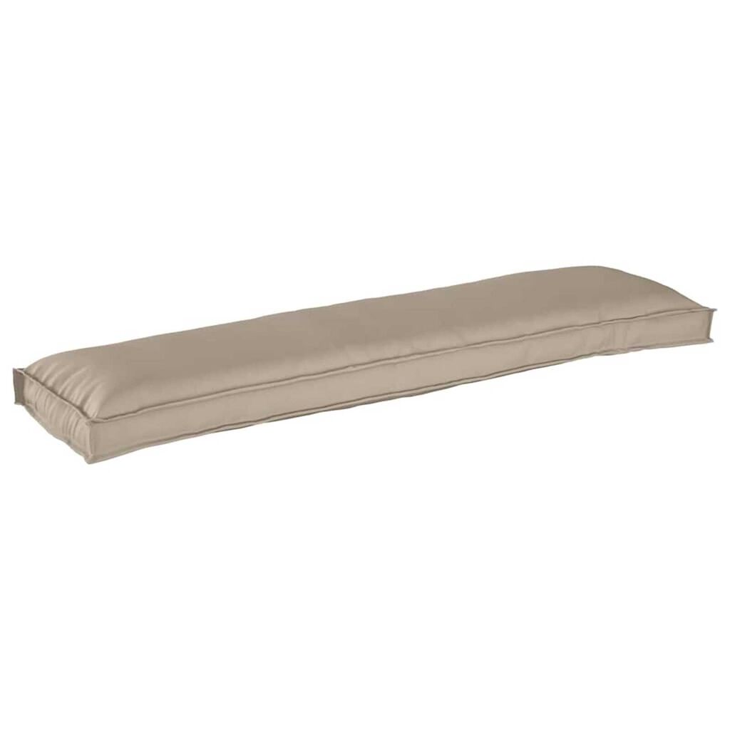 vidaXL Μαξιλάρι παλέτας για πάγκο Taupe 150 x 40 x 8 εκ. Ύφασμα Oxford