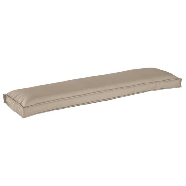 vidaXL Μαξιλάρι παλέτας για πάγκο Taupe 150 x 40 x 8 εκ. Ύφασμα Oxford