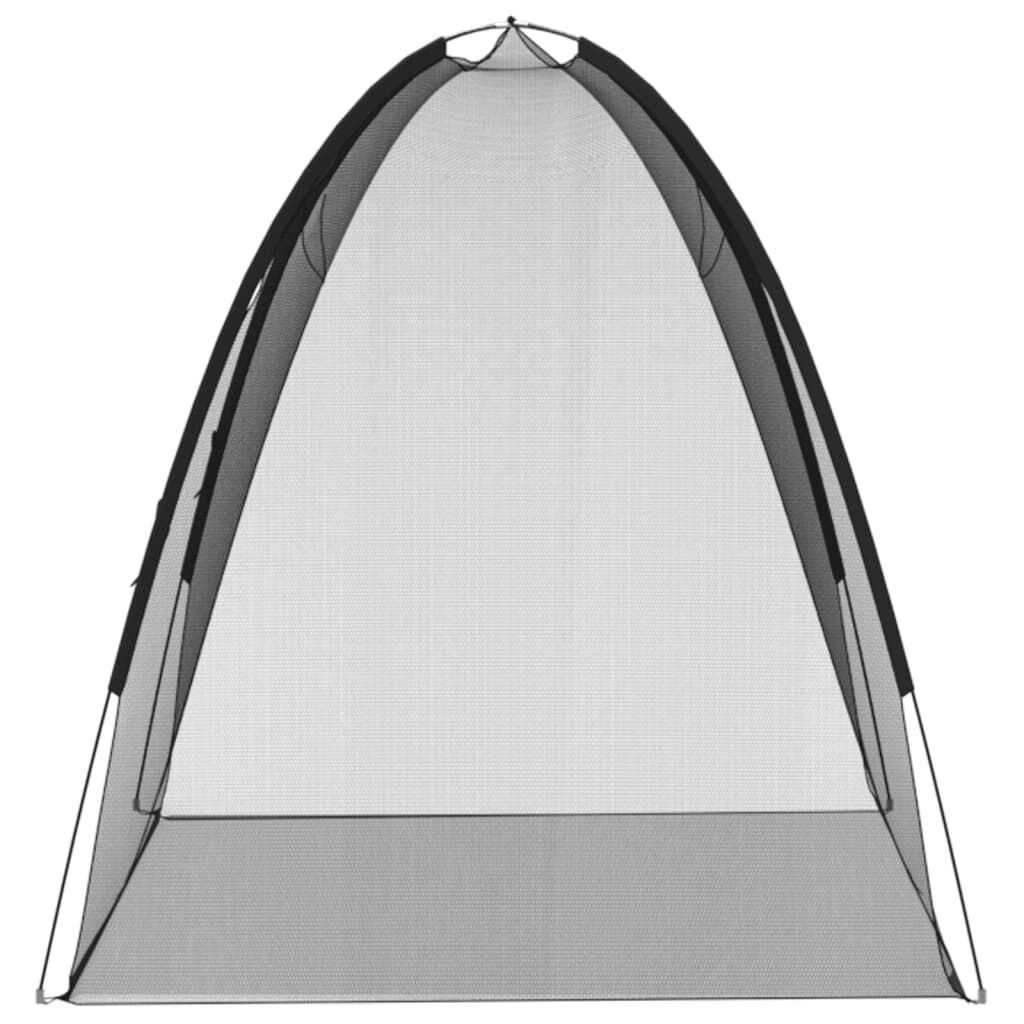 vidaXL Κουνουπιέρα Mongolia με Πόρτες 200Δίχτυ Μαύρη 200x120x130εκ.