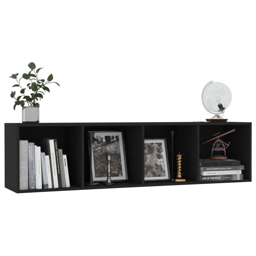 vidaXL Βιβλιοθήκη/Έπιπλο Τηλεόρασης Μαύρο 143 x 30 x 36 εκ.