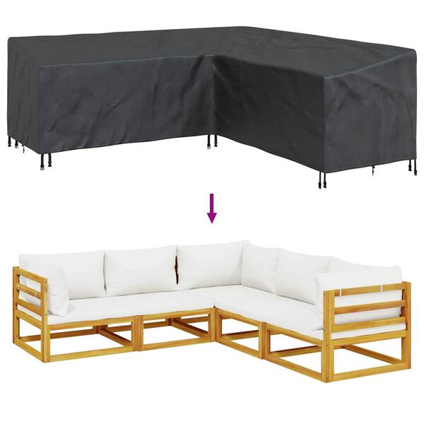 vidaXL Κάλυμμα επίπλων εξωτερικού χώρου 220 x 220 x 80 εκ.