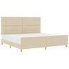 vidaXL &Sigma;&kappa;&epsilon;&lambda;&epsilon;&tau;ό&sigmaf; &Kappa;&rho;&epsilon;&beta;&alpha;&tau;&iota;&omicron;ύ &mu;&epsilon; &kappa;&epsilon;&phi;&alpha;&lambda;ά&rho;&iota; &Kappa;&rho;&epsilon;&mu; 200 x 200 cm ύ&phi;&alpha;&sigma;&mu;&alpha;