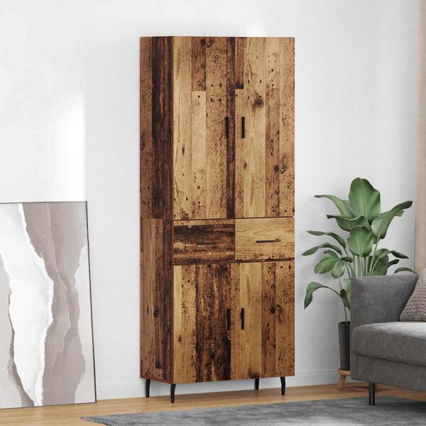 vidaXL Highboard &mu;&epsilon; &sigma;&upsilon;&rho;&tau;ά&rho;&iota; 2 pcs &Pi;&alpha;&lambda;&iota;ό &Xi;ύ&lambda;&omicron; &Sigma;ύ&nu;&theta;&epsilon;&tau;&omicron; &Xi;ύ&lambda;&omicron; &kappa;&alpha;&iota; &Gamma;&upsilon;&alpha;&lambda;ί