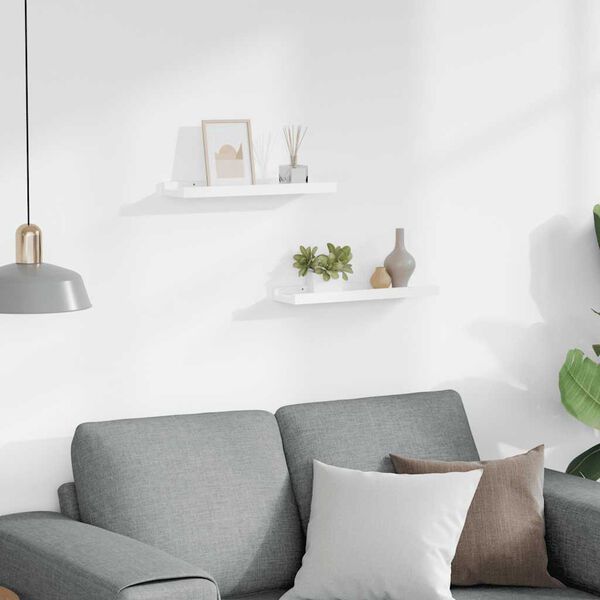 vidaXL &Rho;ά&phi;&iota;&alpha; &gamma;&iota;&alpha; &Kappa;&omicron;&rho;&nu;ί&zeta;&epsilon;&sigmaf; 2 &tau;&epsilon;&mu;. &Lambda;&epsilon;&upsilon;&kappa;ά 40 x 9 x 3 &epsilon;&kappa;. &alpha;&pi;ό MDF