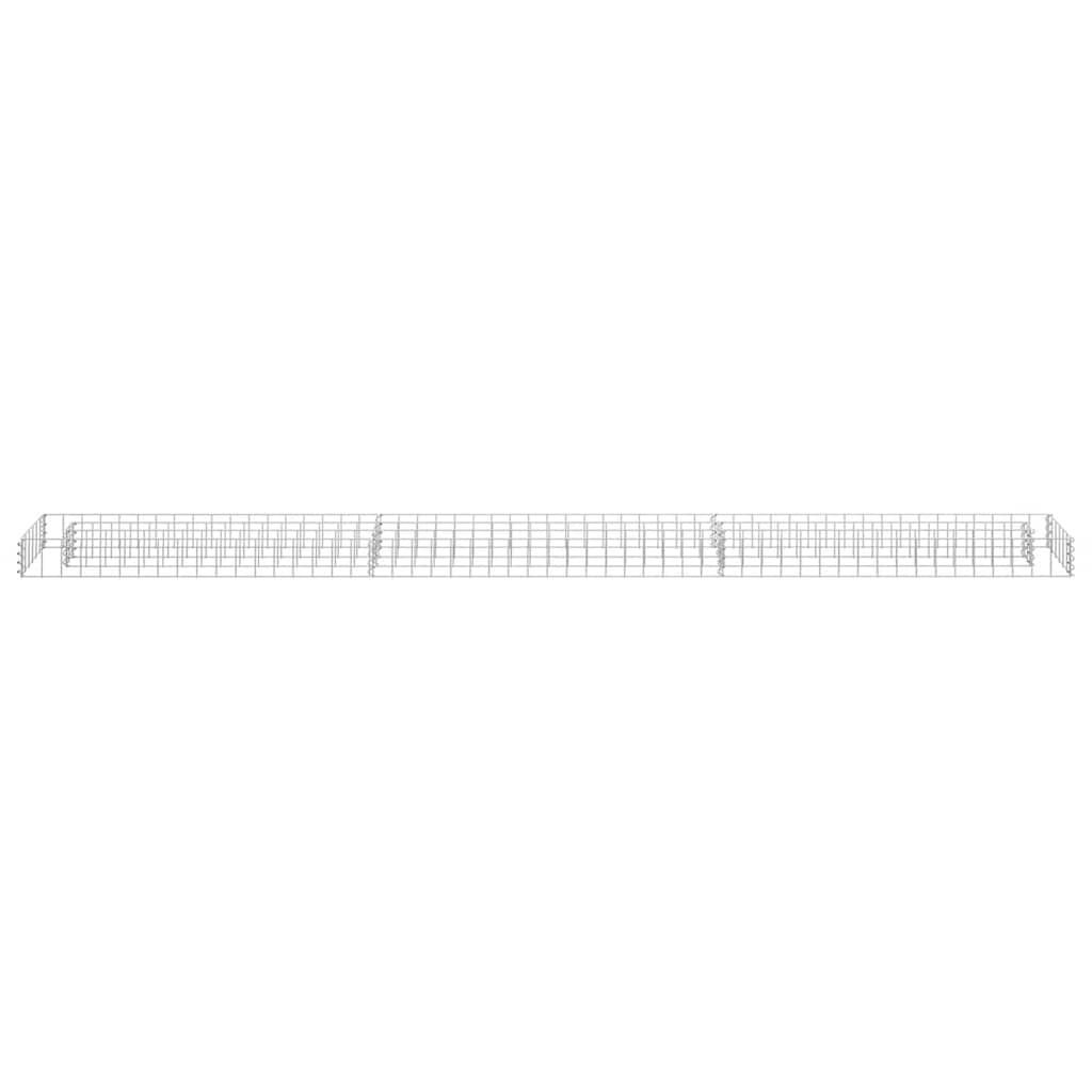 vidaXL Συρματοκιβώτιο-Γλάστρα Υπερυψωμένη 270x30x10 εκ. Γαλβ. Χάλυβας
