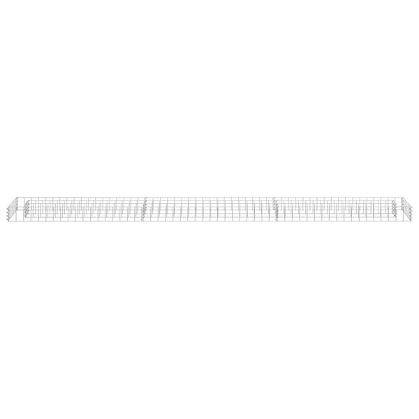 vidaXL Συρματοκιβώτιο-Γλάστρα Υπερυψωμένη 270x30x10 εκ. Γαλβ. Χάλυβας